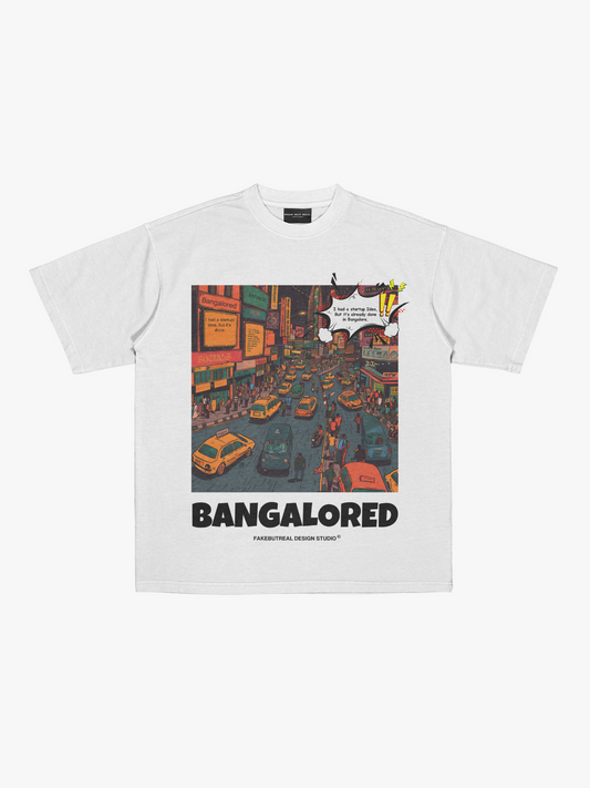 Bangalored White Oversize T-Shirt