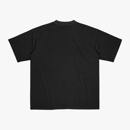 People Pleaser Oversize Black Tee